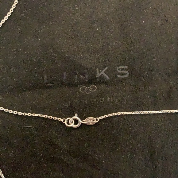 18ct solid Rose gold Links London long chain pendant - Picture 4 of 6